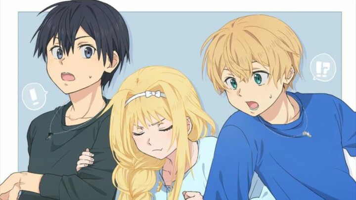 jadi kangen mereka bertiga nih # kirito # alice # eugeo