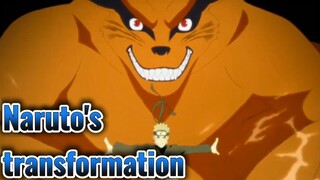 Naruto's transformation