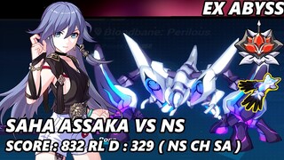 [EX ABYSS] SAHA ASSAKA VS NS CH SA 832 (Red Lotus D: 329) | Honkai Impact 3