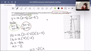 以因子形式绘制二次图 Graphing Quadratics In Factored Form