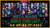 BEST MAGE IN MOBILE LEGENDS MAY 2022 | MAGE TIER LIST MOBILE LEGENDS MAY 2022