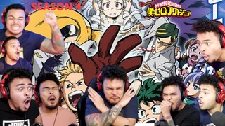 MY HERO ACADEMIA BEST MOMENTS REACTION | SEASON 4 | [ ft. IVORY ]