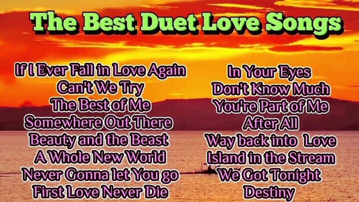 The Best Duet Love Song