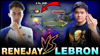 RENEJAY HINA-HUNTING SI LEBRON! RENEJAY VS. LEBRON in RANK! MOBILE LEGENDS PH