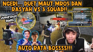 DUO SQUAD MR05 & RASYA DI FFML RATAIN 3 SQUAD?! AUTO DI JUMPSHOT AWM 🤣