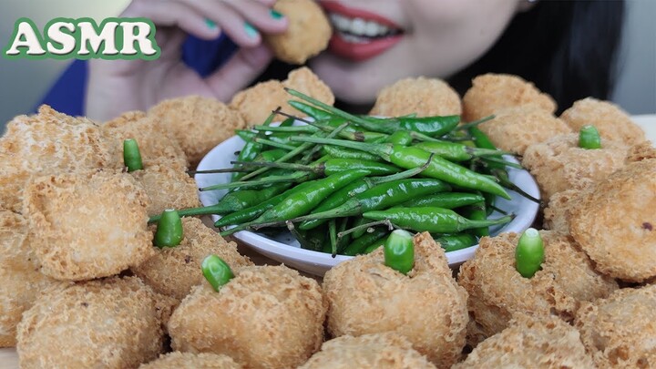 ASMR TAHU CRISPY DAN CABE RAWIT | AUTO SAKIT PERUT | CRISPY TOFU