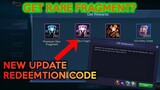 HOW TO GET FREE FRAGMENT'S ON MOBILE LEGENDS | NEW UPDATE REDEEMTION CODE  | MOBILE LEGENDS 2022