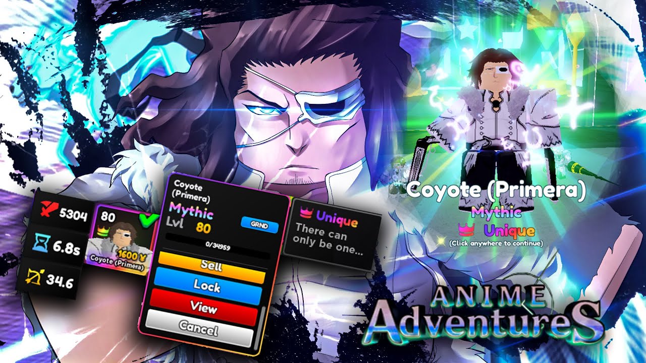 Anime Adventures VIP High End Account | 1 Secret 12 Mythics 5 Evolved | LVL  94 | UNIQUE GONE | No Bindings - Automatic Order