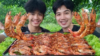 กุ้งเสียบไม้ ย่างพริกหม่าล่า ต้อนรับลมหนาว แซ่บสุดๆ