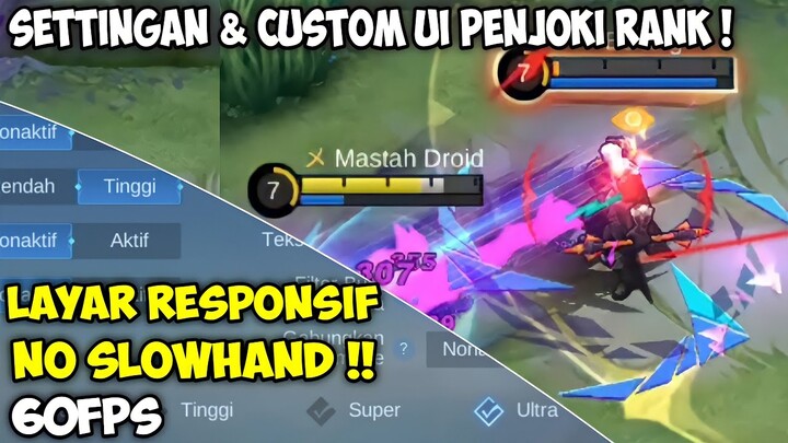 TERBARU ! PENGATURAN SETTINGAN MOBILE LEGEND 60FPS NO LAG NO PATAH PATAH SETELAH UPDATE | SEASON25