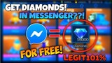 SECRET HAVING DIAMONDS ON MESSENGER! Not CLICKBAIT!🔥 | Mobile Legends