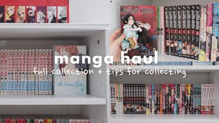 japanese manga haul + my full collection, tips for collecting (budget, where to buy)