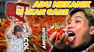 adu mekanik makan cabe sampe emosi