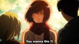 CRAZY !! Mikasa Very Angry to see Historia Confess Her Feelings to Eren (English Sub)