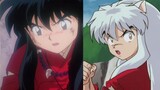 [ InuYasha ] When he turns into a human, he speaks human language, but when he turns into a dog, he 