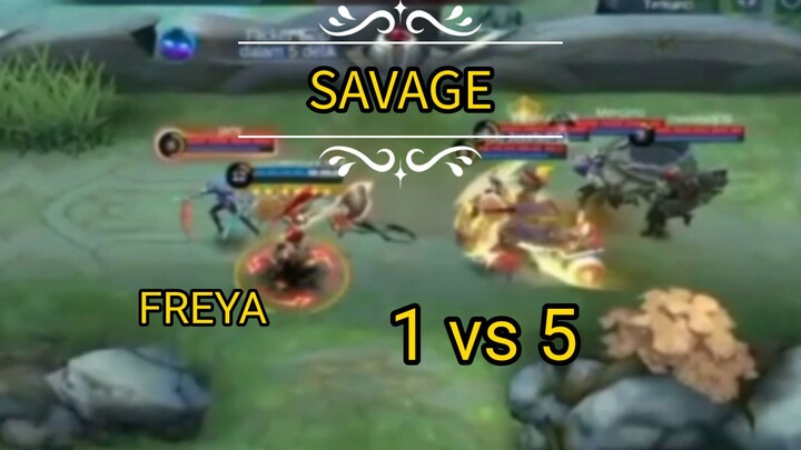 FREYA SAVAGE - 1 VS 5 GK MUNDUR 😱