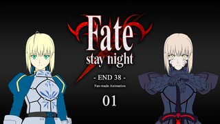 【Fate同人动画】鹤翼三连（草图版#01）- 对峙
