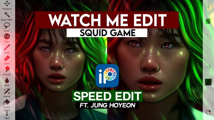 Squid Game's Sae Byeok Speed Edit | Watch Me Edit (ibisPaintX) Ft. Jung Hoyeon