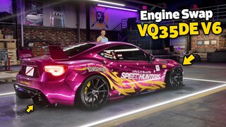 Need for Speed Heat - V6 SUBARU BRZ PREMIUM Customization | Real Engine & Sound