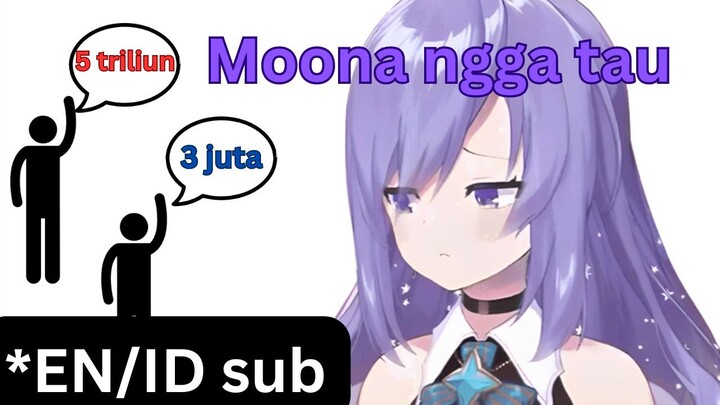 Moona yg ngga tau harga suara Moona berapa (EN/ID sub)【HololiveID】