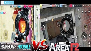 RAINBOW SIX SIEGE MOBILE VS AREA F2  GAMEPLAY ANDROID IOS COMPARISON 2022