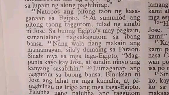 Pang Araw Araw na Talata Genesis 41:55-57