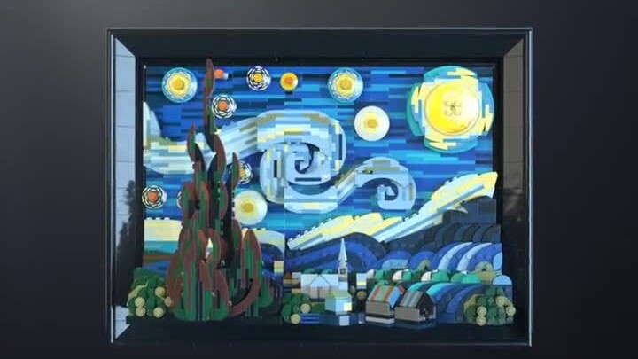 LEGO secara resmi merilis set Ide 21333 Vincent Van Gogh-Starry Night