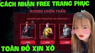 FreeFire | Ngọc Diễm Nhận Chỉ Cách Nhận Free 6 Bộ Trang Phục Xịn Nhất Quả Đất !!!