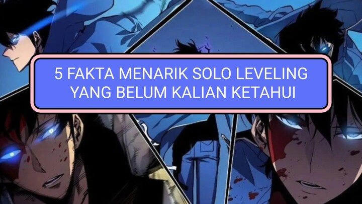 5 FAKTA MENARIK ANIME SOLO LEVELING YANG BELUM KALIAN KETAHUI