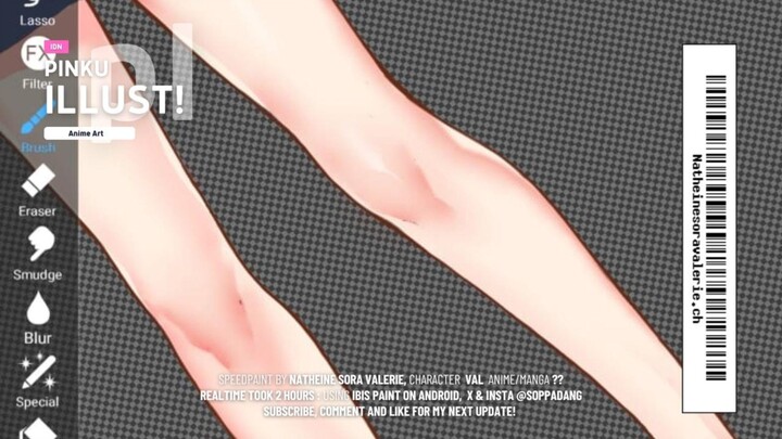 How to coloring anime's foot : Ibis Paint X