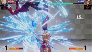 KOF15　強すぎる…ジョー東　爆速ラッシュ２１Hitコンボ　アッシュ３３Hit８割コンボもやばい