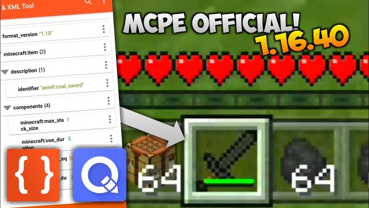 CARA MEMBUAT ADD-ON PEDANG DI MCPE 1.16.40 OFFICIAL - TAHUN 2020