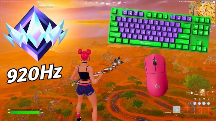 [ASMR] 😴 Fortnite UNREAL RANK Gameplay 💤 Satisfying Keyboard Fortnite 360 FPS 4K