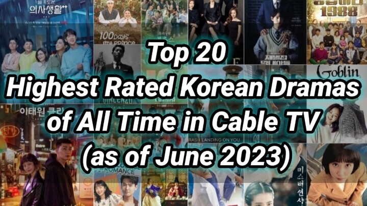 Top 20 Highest Rated Korean Dramas of All Time in Cable TV