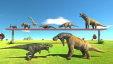 T-Rex vs Herbivore Mutants - Animal Revolt Battle Simulator