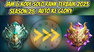 AUTO WINSTREAK! JAM KODE SOLO RANK MOBILE LEGENDS PUSH KE MYTICH SEASON TERBARU 2023