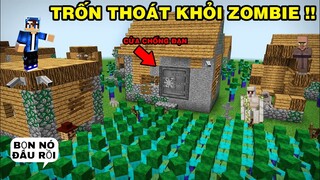 Mình Đã Đánh Lạc Hướng Zombie | Để Bảo Vệ Dân Làng | TRONG MINECRAFT PE..!!