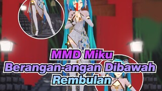 [MMD Miku] Miku Dalam Stoking Sutra Putih & Qipao - Berangan-angan Dibawah Rembulan