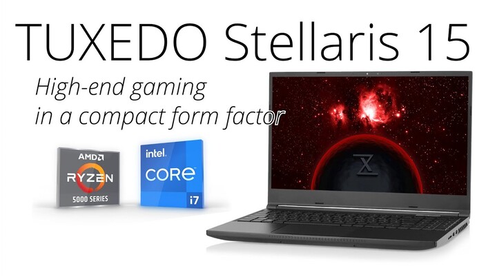 Meet the TUXEDO Stellaris 15: High-end gaming in a compact form factor
