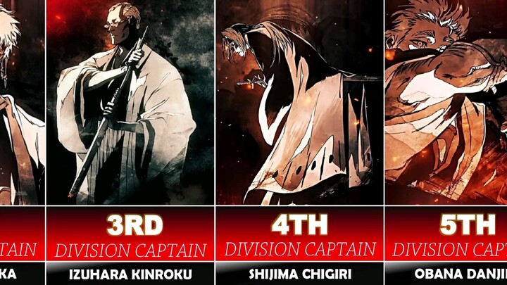 BLEACH - Original Gotei 13 And Their Rank