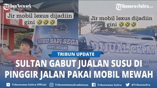 Jualan Susu dan Makanan di Pinggir Jalan Pakai Mobil Mewah, Bocah Laki laki ini Viral di Medsos