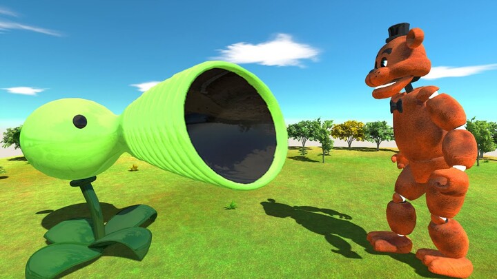 Freddy Fazbear vs Peashooter - Animal Revolt Battle Simulator
