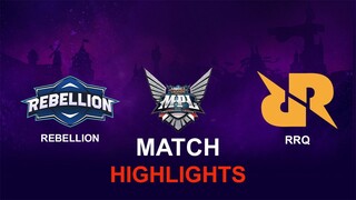 Rebellion Zion vs RRQ HIGHLIGHTS MPL ID S11  RRQ vs RBL