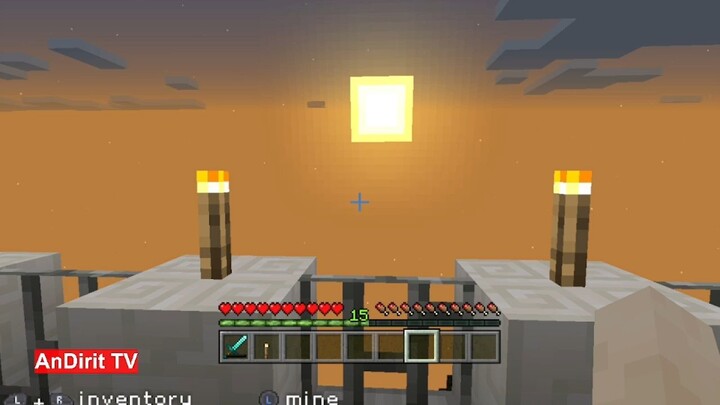 Minecraft PSP Sunset