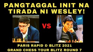 PAMATAY SUNOG NA TIRA! QUEEN SACRIFICE! Paris Rapid and Blitz Alireza Firouzja vs Wesley So Blitz R7