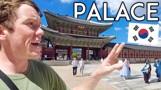 Exploring South Korea's HUGE PALACE + Incredible Korean Food Travel Vlog