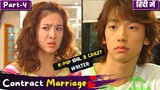 Part-4 | K-Pop Idol 💕Crazy Writer Contract Marriage💞🔥| Fake Marriage Korean Drama Explained in Hindi