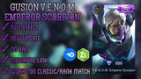 NEW Gusion Venom Emperor Scorpion Epic Script Skin | Full Effect | Mobile Legends Bang Bang
