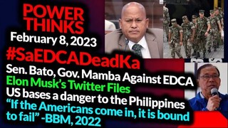 #TwitterFiles #SaEDCADeadKa: Sen. Bato, Gov. Mamba Against EDCA - GTNR with Ka Mentong and Ka Ado