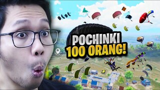 100 ORANG TURUN DI POCHINKI?! AUTO BARBAR SAMPE NGEFRAME! - PUBG MOBILE